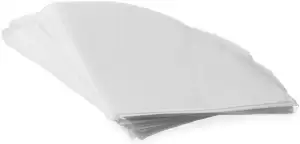 HENDI Fettfilter, zum Filtern von Frittieröl und -fett, 50 Stück, Ölfilter, Kegelfilter, Fritteuse, Frittierfilter, 254 x 254 mm, Rayon (synthetische Seide)