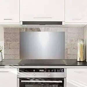 ZeroInox Spritzschutzplatte aus Edelstahl AISI 304, ideal zum Schutz der Küchenwände (60 x 60 cm)
