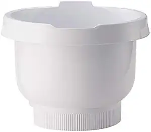 Bosch Kunststoff-Schüssel MUZ4KR3, 3,9 Liter, max. Teigmenge 2,7 kg, spülmaschinengeeignet, weiß, passend für MUM4 Küchenmaschine