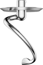 GVODE Edelstahl Knethaken für Kitchen Aid Standmixer, K45DH Knethaken für KitchenAid 4.5-5 QT Kipp-Kopf Standmixer, Edelstahl Teigaufsatz für KitchenAid, spülmaschinenfest