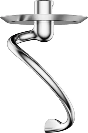 GVODE Edelstahl Knethaken für Kitchen Aid Standmixer, K45DH Knethaken für KitchenAid 4.5-5 QT Kipp-Kopf Standmixer, Edelstahl Teigaufsatz für KitchenAid, spülmaschinenfest