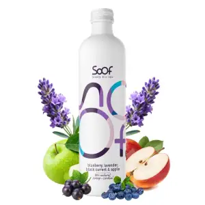 Soof Sirup - Heidelbeere, Lavendel, Schwarze Johannisbeere & Apfel - natürlicher