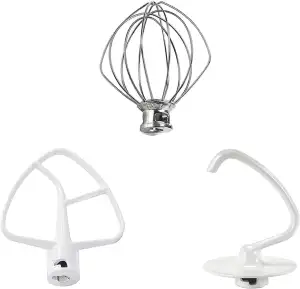 Küchenmaschinen Zubehör-Set, 3-teiliges Kitchen Aid Zubehör aus Edelstahl mit K4