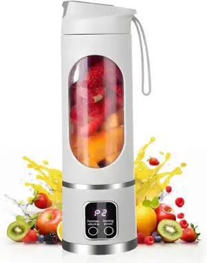 Ubdrud Tragbarer Mixer, 12 Klingen, Entsafterbecher für Saft-Shakes und Smoothie