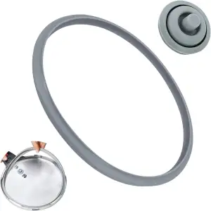 Zovator 22cm Dichtungsringe Schnellkochtopf für WMF Perfect Ersatzteile, Gummiri