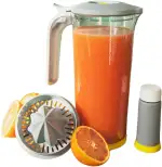 PIKA° Vakuum Saftkaraffe (1L) mit Zitruspresse-Aufsatz & Pumpe | 2-in-1 System: Direkt Pressen & Vakuumieren | Hält Säfte länger frisch & reich an Vitaminen | Auslaufsicher & Leicht | BPA-Frei