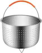 Dämpfkorb Edelstah, Dämpfeinsatz Instant Topf Zubehör Edelstahl Dampfeinsatz Mit Silikon Griff Fi...