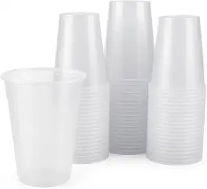 Transparente Plastikbecher 0,2l - 3000 Stück | Ideal als Trinkbecher Einweg für 