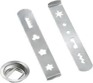 Spritzgebäckvorsatz Edelstahl, Weihnachten Gebäck Formen Fleischwolf Zubehör Geb