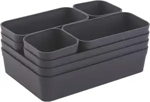 Gariella 1x Schubladen-Organizer Set Aufbewahrungs-Box Einteiler Trenn-System ve