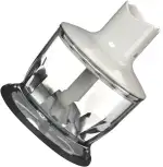 Braun Zerkleinerer Aufsatz MQ 30 - Stabmixer Zubehör kompatibel mit Braun MultiQuick Stabmixer mit EasyClick System, 500 ml, weiß