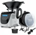 Best Direct® Küchenmaschine mit Kochfunktion Chef-O-Matic® Kitchen Robot, 1000 W, 3,00 l Schüssel, mit Dampfgaraufsatz, digitale Waage