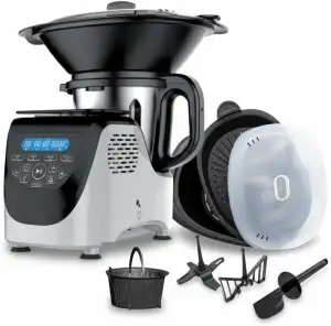 Best Direct® Küchenmaschine mit Kochfunktion Chef-O-Matic® Kitchen Robot, 1000 W, 3,00 l Schüssel, mit Dampfgaraufsatz, digitale Waage