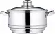 KitchenCraft Universaleinsatz Dampfgarer mit Deckel, Universal Dämpfer mit Glasdeckel, Passt auf ...