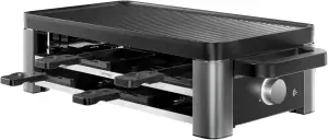 WMF Master Raclette Grill mit Keramikpfännchen und Schiebern, Raclette 8 Persone