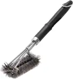 Grillfürst Premium Grillbürste mit Edelstahl Borsten und schraubbarem Griff, 45 cm - Grill Reinig...