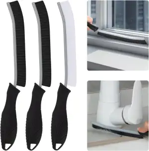 KMOSENIA Reinigungsbürste - Fugenbürste, Spaltreinigungsbürste, Hartborsten Ecke