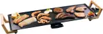 Bestron elektrischer Tischgrill, XL Teppanyaki Grillplatte im Asia Design, Grillspaß für 6 Personen, extra große Grillfläche, 1.800 W, Farbe: Schwarz