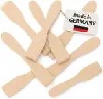 8 Raclette Schaber aus Buchenholz – 8er Set Raclette Spachtel & Schieber, massiv & langlebig, hitzebeständig, pfannen­schonend, nachhaltiges Holz, Made in Germany