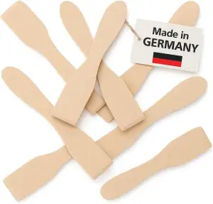 8 Raclette Schaber aus Buchenholz – 8er Set Raclette Spachtel & Schieber, massiv