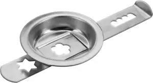 Westmark Spritzgebäckvorsatz, 2-tlg., Zubehör für Westmark Fleischwolf 97522260/Gr. 8, Rostfreier Edelstahl, Silber, 14712270