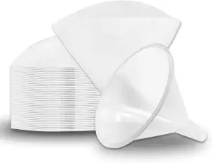 50 Filterkegel und Trichter 11.4cm -Ölfilter für Friteusen Ölfilter Vliesfilterkegel Fettfilterkegel Am besten für Restaurants, Cafés, Imbisswagen, Hotels