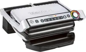 Tefal OptiGrill Kontaktgrill – Elektrogrill mit 6 automatischen Programmen, Gars