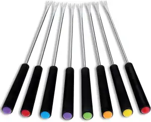 8 Stück Fonduegabeln Edelstahl Fondue-Set 24 Cm Lange Hot Pot Gabeln Pralinengab