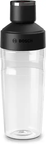 Bosch Vakuum ToGo-Flasche MMZV0BT1, Zubehör für Standmixer VitaPower Serie 8, Tritan, BPA-frei, b...