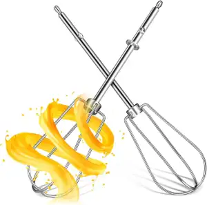 SAFIGLE 2 Stück Ersatz Rührstäbe für Handmixer aus Edelstahl Langlebige Schneebe