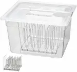 Sous Vide Behälter 11L Mit Deckel und Edelstahl Halterung für Sous Vide Stick Garer Mehrere Marke...
