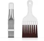 2 Stück Kondensator Reinigung Kamm, Klimaanlage Lamellenkamm Reinigungsbürste, Edelstahl Flosse R...