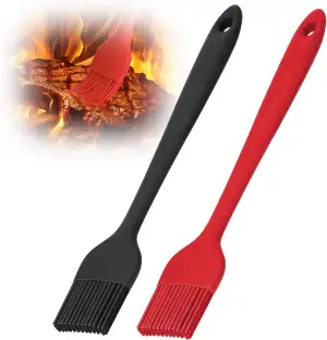 Euqvunn 2 Stück Backpinsel, BPA-Free Backpinsel Silikon, Nonstick Silikonpinsel,