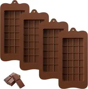 Maxentico Schokoladenform Silikon, Silikonform Schokolades, Chocolate Mold, Schokoladen Form, Verschieden Geformte Schokoladenformen, Gießformen Schokolade, Set Schoko Silikonform Antihaft