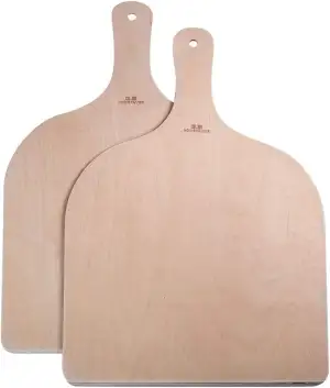 G.a HOMEFAVOR Pizzaschaufel/Pizzaschieber aus Holz 2er-Set