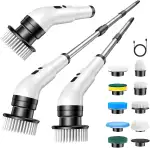 Journeyside Elektrische Reinigungsbürste, Electric Spin Scrubber Schnurlos mit 9 Bürstenkopfe & V...