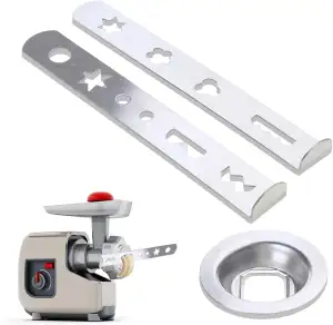 3 Stück Spritzgebäckvorsatz,Spritzgebäck Fleischwolf,430 Gebäckvorsatz Zubehör,Spritzgebäckaufsatz Edelstahl für Spritzgebäck Maschine Herstellen Von Keksen/Weihnachten Gebäck/Desserts/Hackfleisch