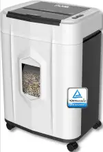 Profi Auto-Feed Aktenvernichter 120 Blatt – P-4 Partikelschnitt nach DSGVO – 60 Min. Dauerbetrieb & Anti-Papierstau – 25L Behälter – Schreddert Kreditkarten & Büroklammern – Leiser Papierschredder