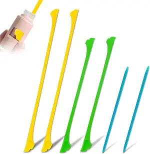 Silikon Spatel Set (6-teilig) - Doppelseitige Mini-Teigschaber & Applikatoren fü