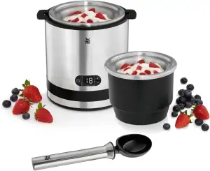 WMF Küchenminis 3in1 Eismaschine, für Frozen Joghurt, Sorbet und Eiscreme, Gefri