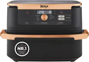 Ninja Foodi FlexDrawer Dual Zone Heißluftfritteuse, Air fryer mit 10,4-Fach und 