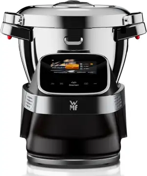 WMF Avantgarde Küchenmaschine mit Kochfunktion, besonders leise, 14 Kochprogramme, WLAN, Kochschüssel 3l, Touchscreen, intuitive App, Rezepte, edelstahl matt