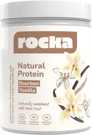 Rocka Nutrition Natural Protein – Veganes Proteinpulver ohne Süßungsmittel – 22g