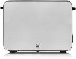 WMF Stelio Toaster 2 Scheiben Edelstahl, Doppelschlitz Toaster mit Brötchenaufsatz, Bagel-Funktio...