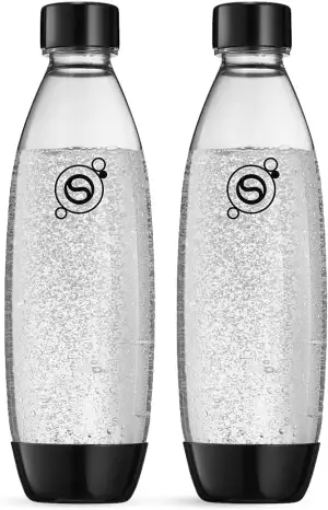 sodastream 0,8L BPA-freie FUSE Kunststoffflasche schwarz | Spülmaschinengeeignet