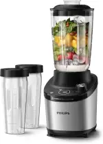 Philips 7000 Series Hochleistungsstandmixer – ProBlend Ultra Technologie, 1.500 W, 2-L-Glasbehälter, Schnellauswahlprogramme für Smoothies & Suppen, HomeID App, Spülmaschinenfeste Teile (HR3760/10)