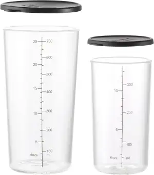 ESGE-Becherset-Glas 7150 bestehend aus zwei Messbechern (400 ml/700 ml) aus Boro