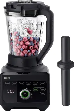 Braun PowerBlend 9 JB9040BK Hochleistungs-Standmixer mit 1600 Watt Motor, 2 l Tr