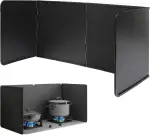 Spritzschutz Faltbar Herd Küche Faltbare Küchen Spritzplatte Spritzschutz Küchen und Herdschutz Herd Spritzschutz Schwarz (40cm)