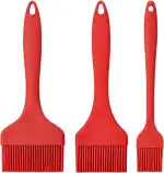 3 Stücke Backpinsel Silikonpinsel 210mm Silikon Küchenpinsel Hitzebeständig bis 230°C Backpinsel ...